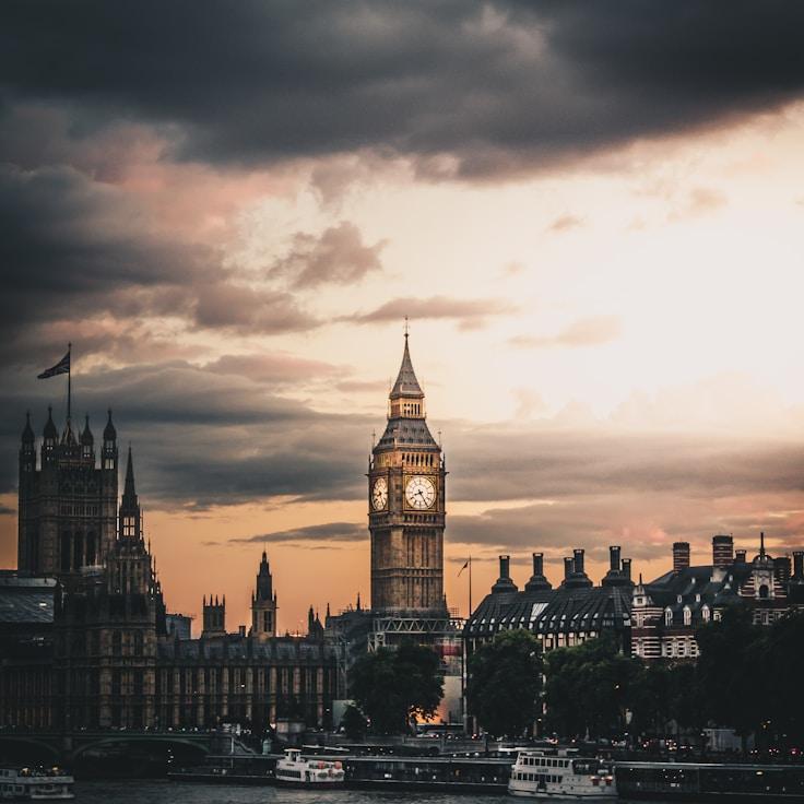 Sunset outdoors in Portugal